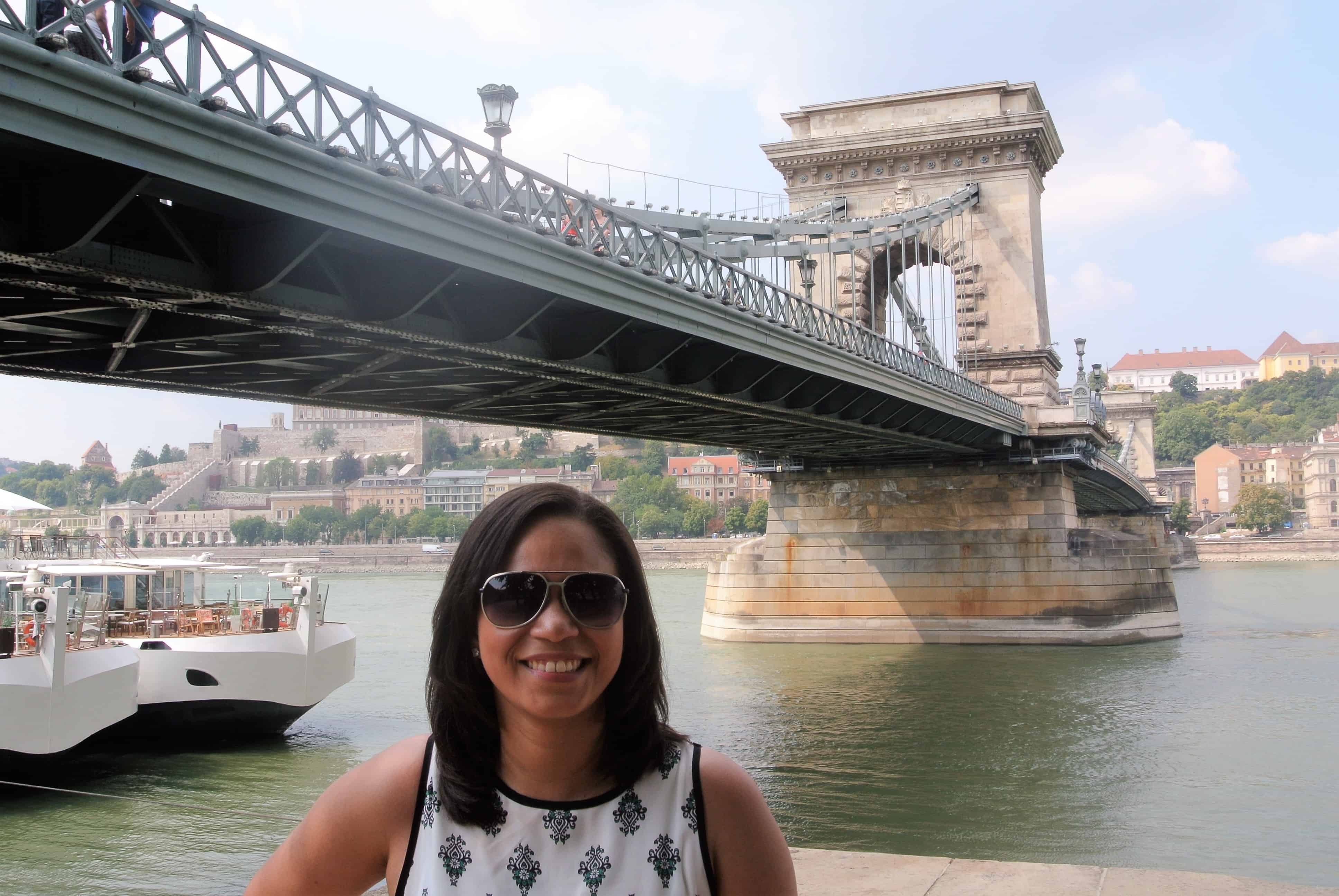 Ponte das Correntes lado de Peste (Széchenyi Lánchíd)