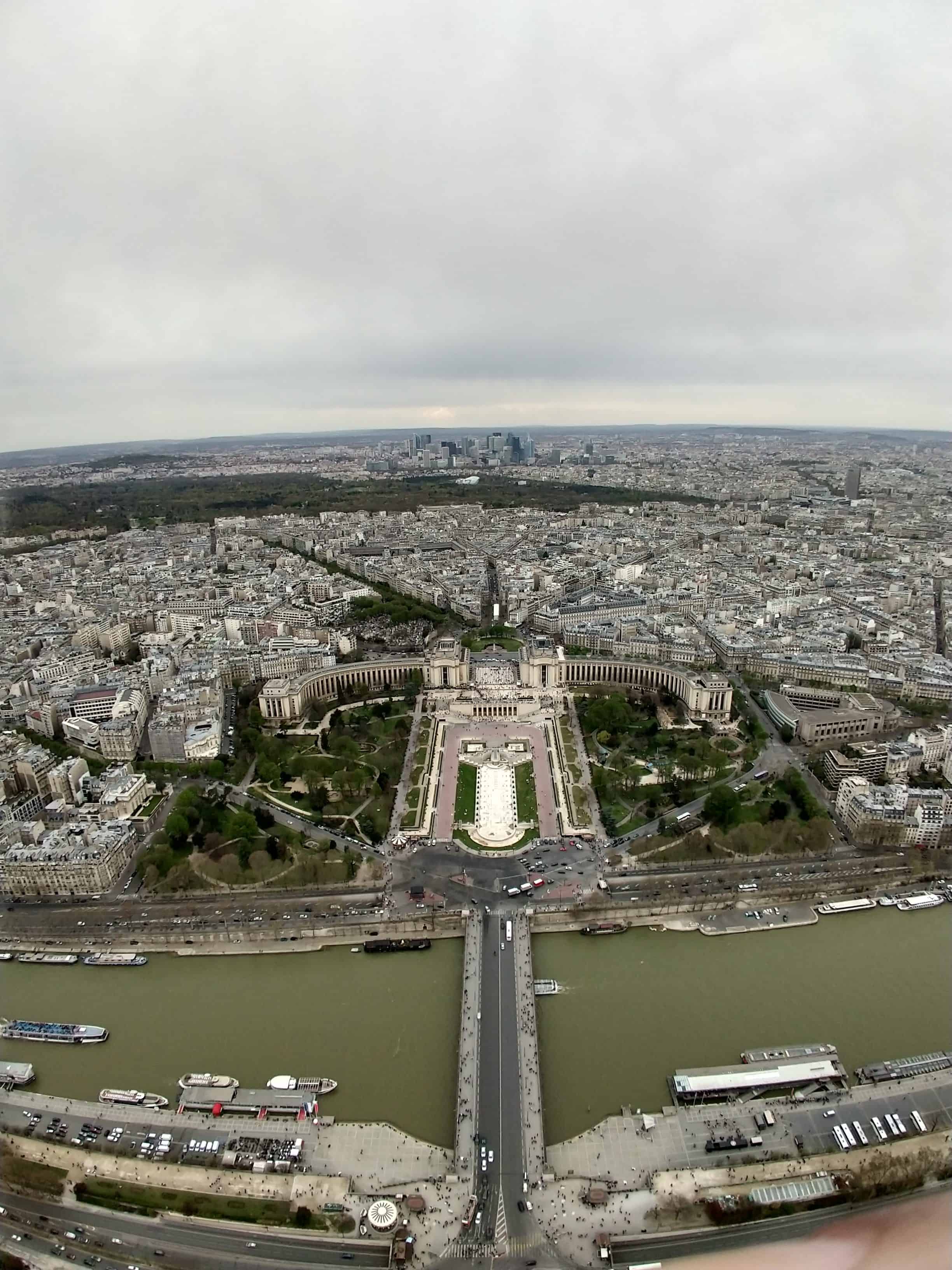 Vista do topo da Torre Eiffel