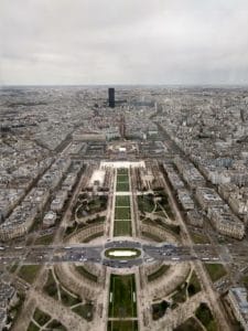 Vista do topo da Torre Eiffel