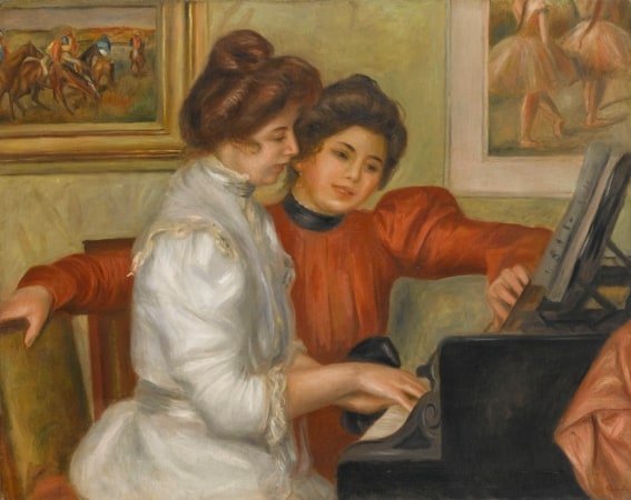 Auguste Renoir (Yvonne e Christine Lerolle ao piano) - 1897