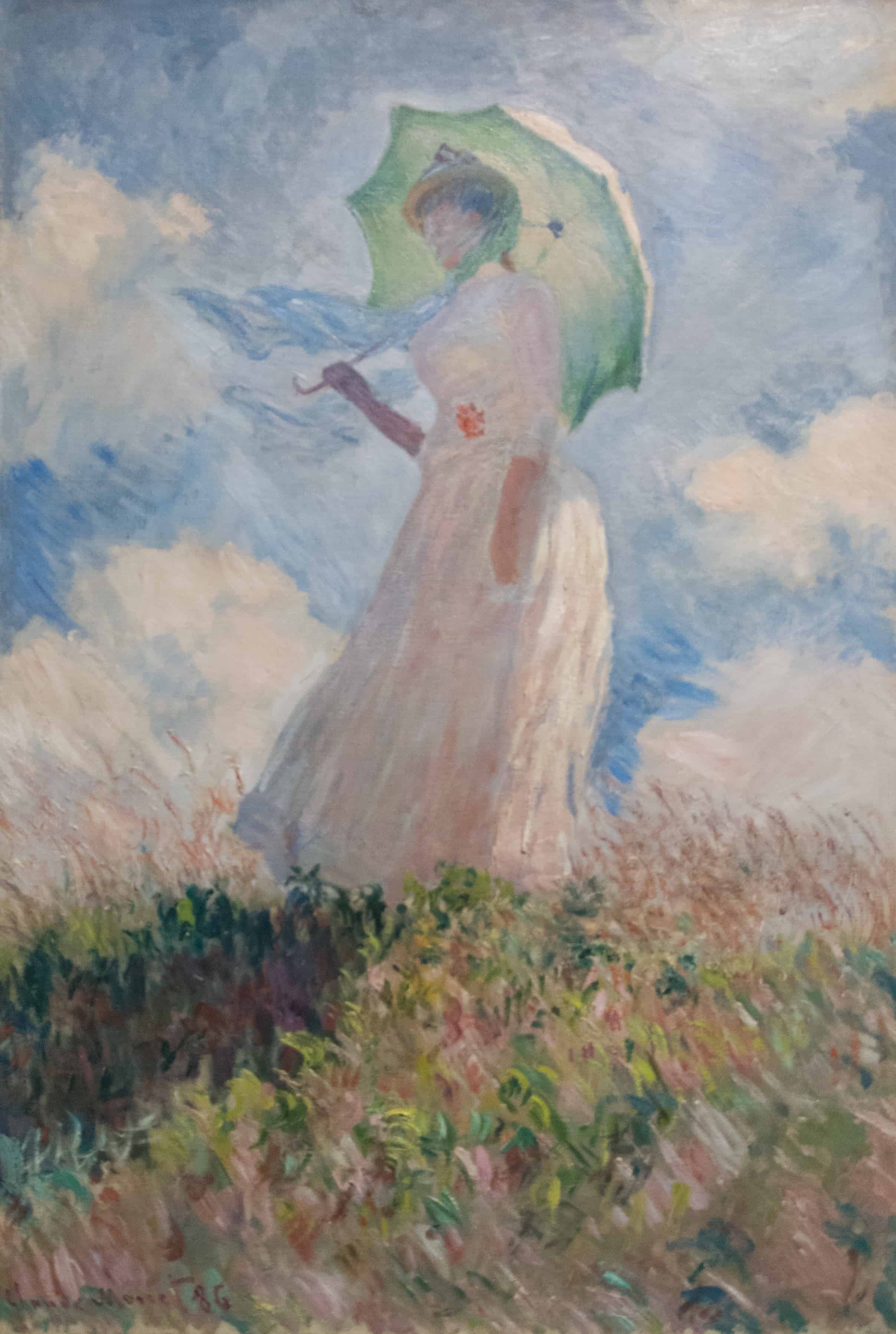 Mulher com guarda chuva (1886)